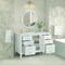 James Martin Vanities 48'' Vanity, Bright White w/ 3 CM Lime Delight Quartz Top 485-V48-BW-3LDL - alternate 5